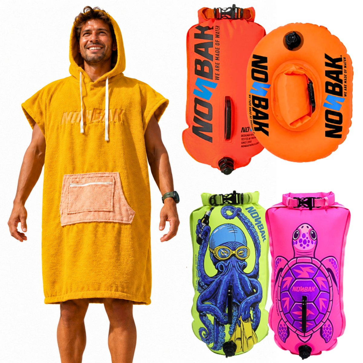 Poncho Outdoor Mostaza + Boya