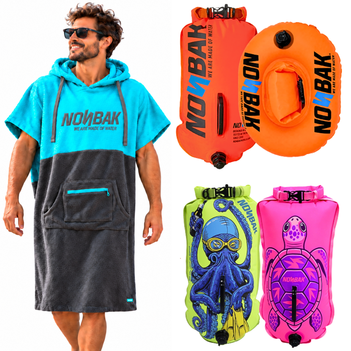 Poncho Outdoor Emerald + Boya