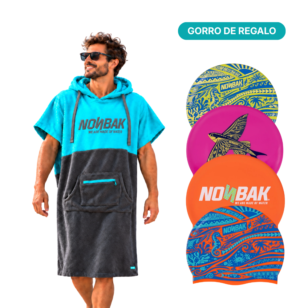 Poncho natación Emerald + Regalo Gorro