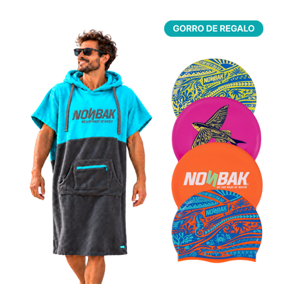 Poncho natación Emerald + Regalo Gorro