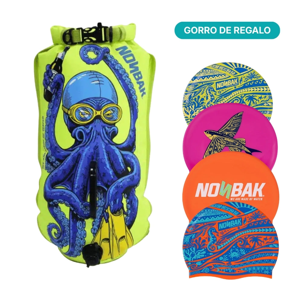 Boya de natación lima pulpo 28L