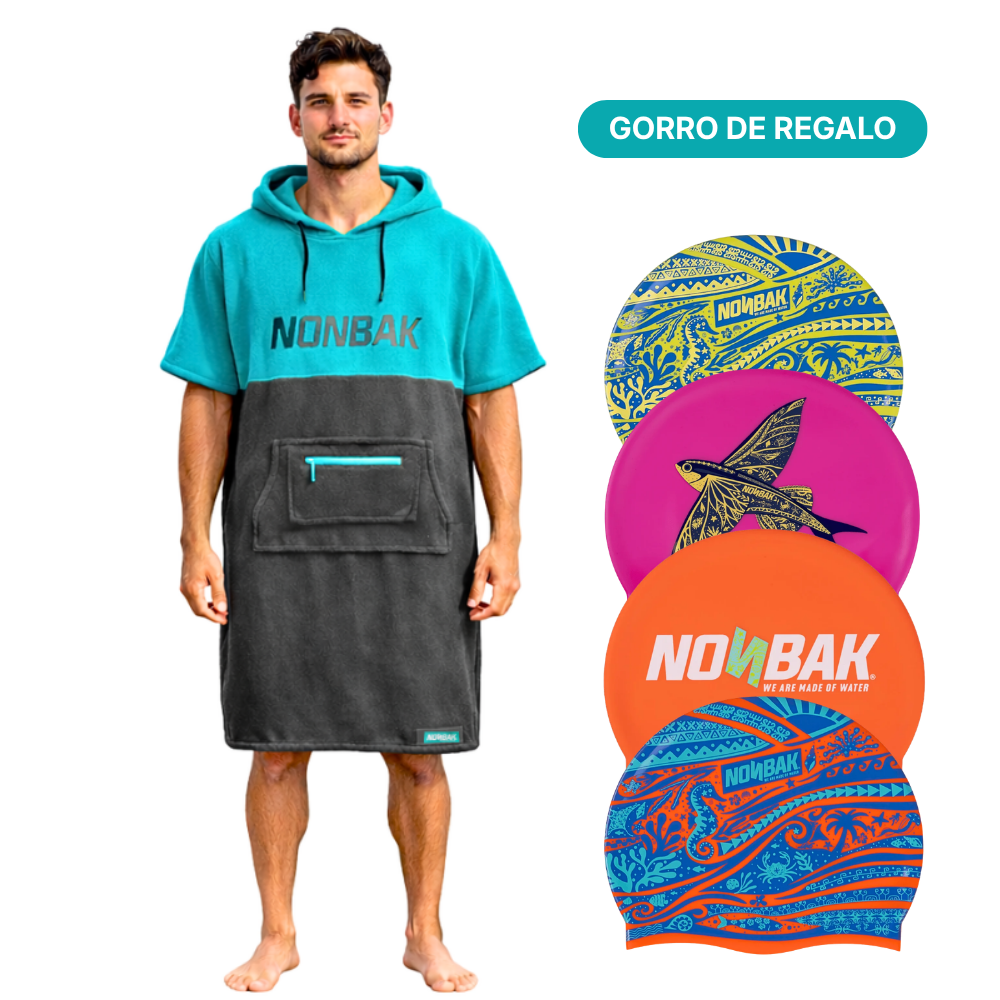 Poncho natación Emerald + Regalo Gorro