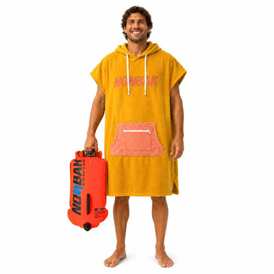 Orange buoy 28L + poncho