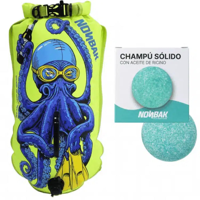 Lime octopus swimming buoy 28L