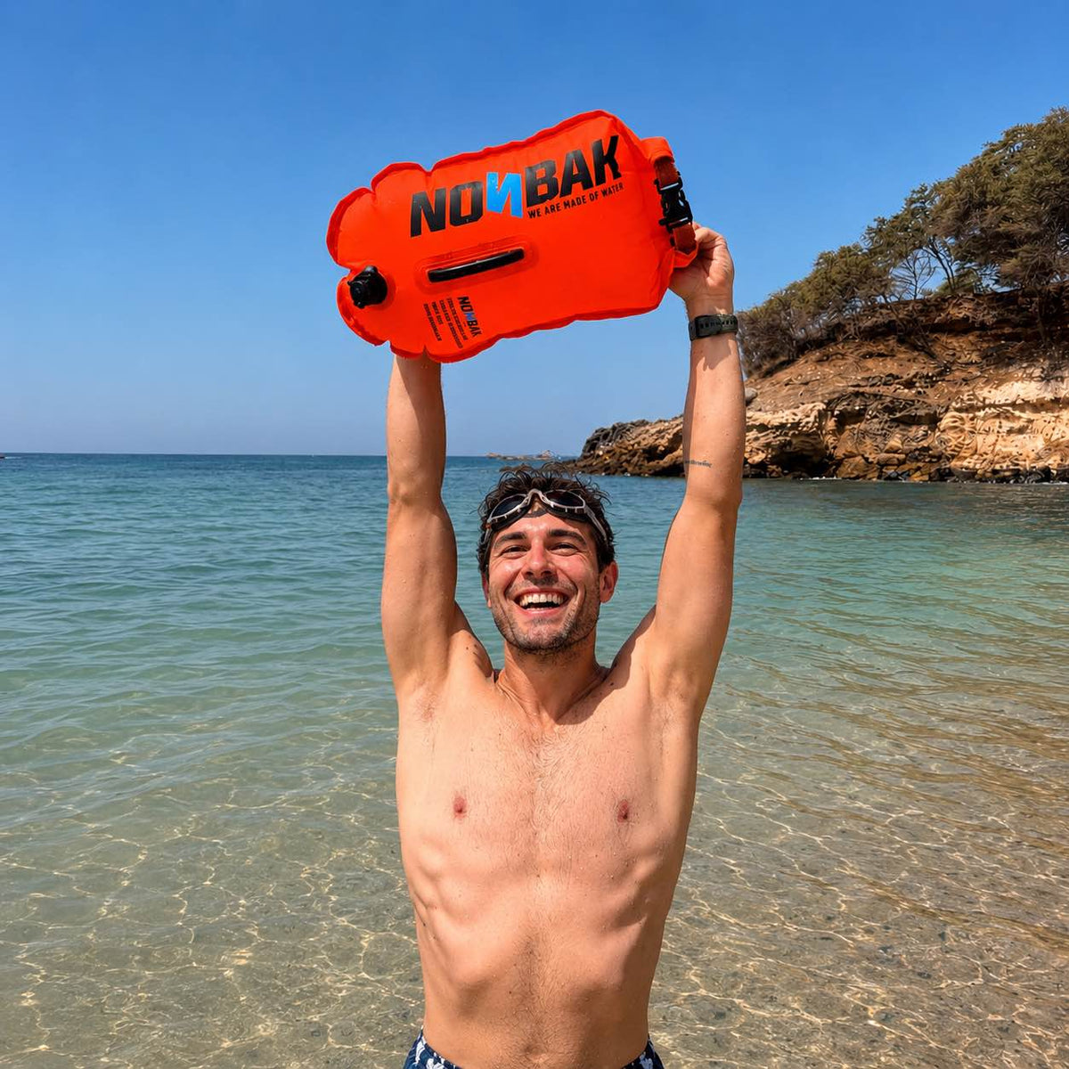 boya natación naranja 20L nonbak