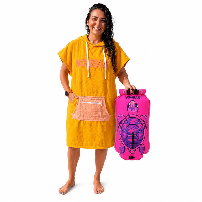 Pink buoy 28L + poncho