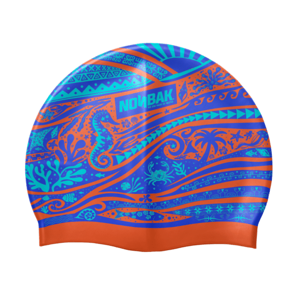 gorro de natación ocean soul naranja