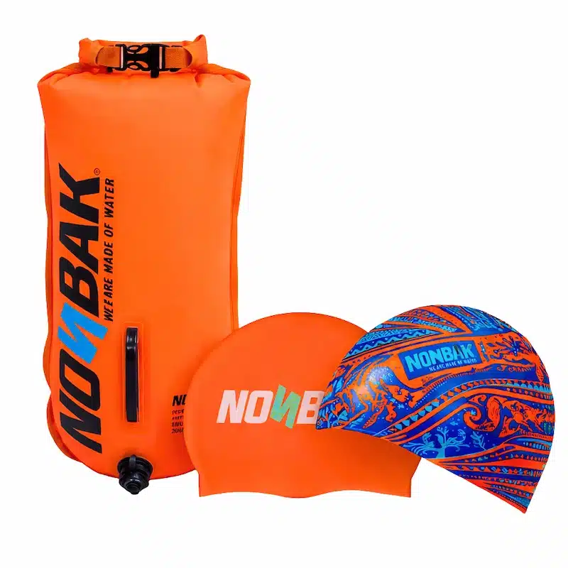 Pack boya naranja 20L + 2 gorros Nonbak