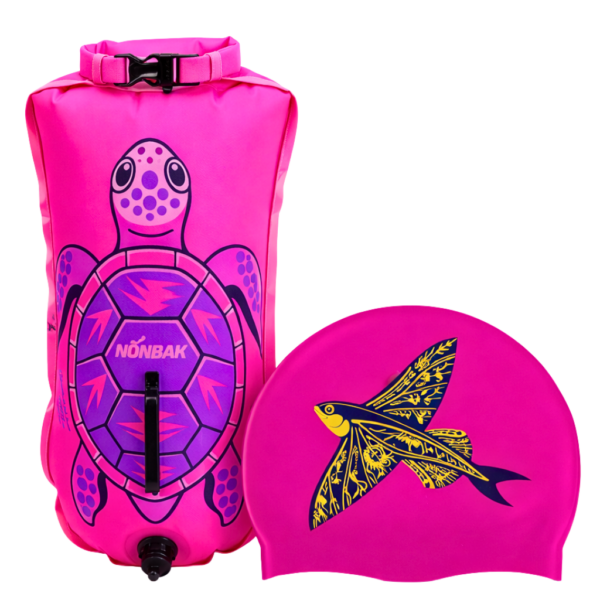 pack boya rosa nonbak + gorro flying fish