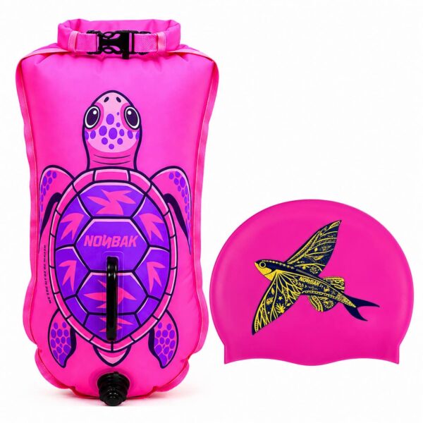 pack boya rosa y gorro rosa flying fish reduc
