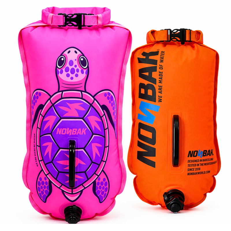 Pack boya rosa 28L y boya naranja 20L Nonbak