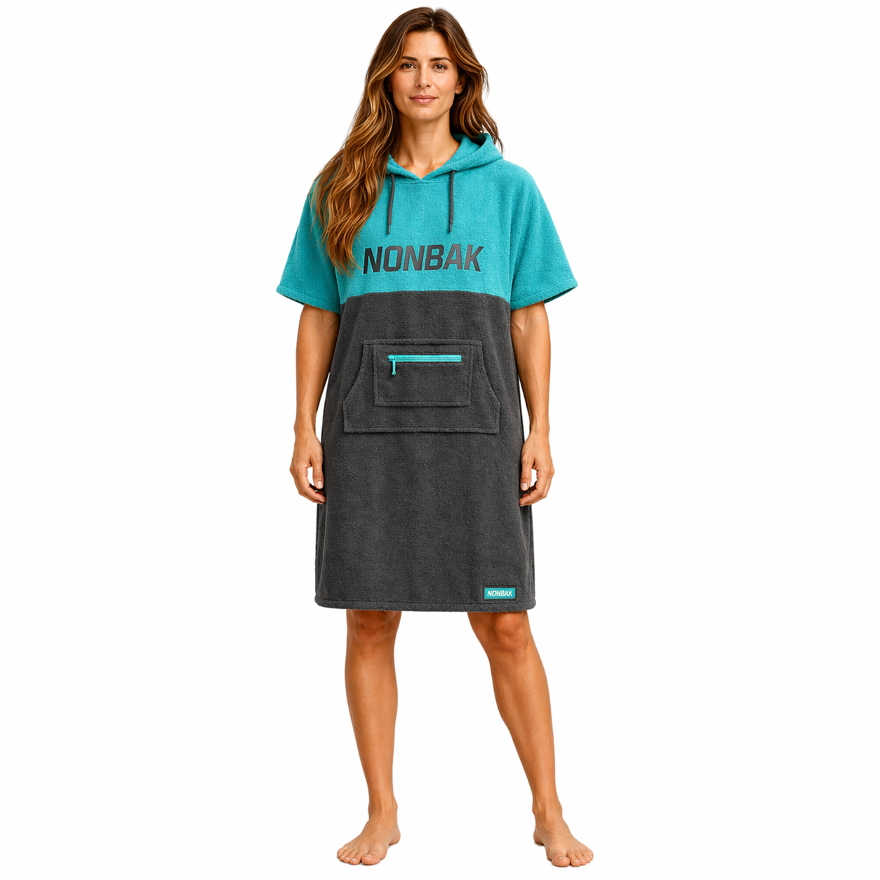 poncho de natación emerald nonbak mujer